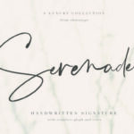 Serenade Script Font Poster 1