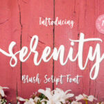 Serenity Script Font Poster 1