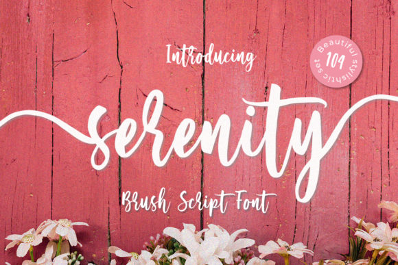 Serenity Script Font Poster 1