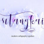 Setangkai Script Font Poster 1