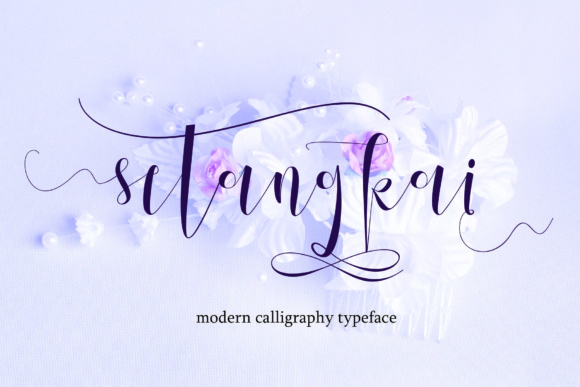 Setangkai Script Font Poster 1