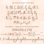 Seville Script Font Poster 11