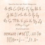 Seville Script Font Poster 7
