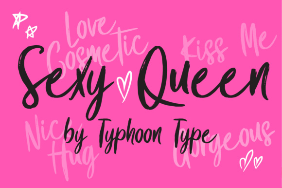 Sexy Queen Font Poster 1