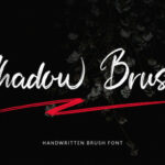 Shadow Brush Font Poster 1