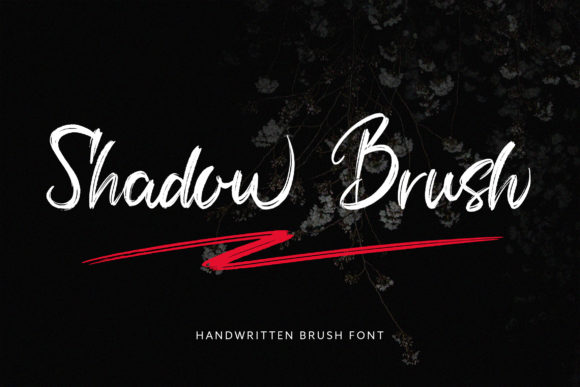 Shadow Brush Font Poster 1