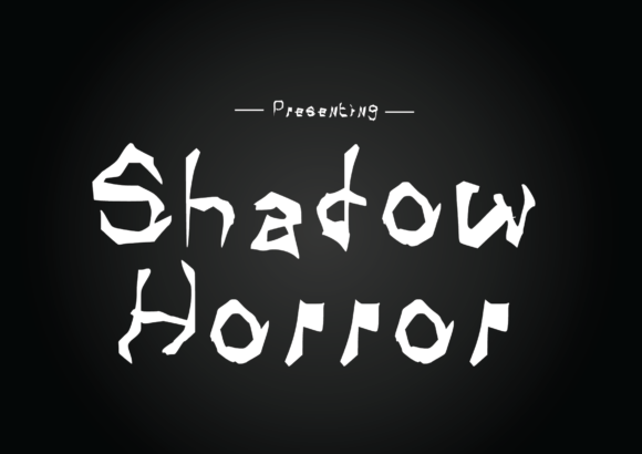 Shadow Horror Font Poster 1