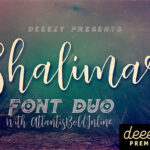 Shalimar Font Duo Font Poster 1