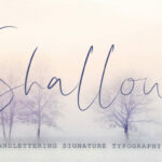 Shallou Script Font Poster 1