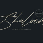 Shaloems Font Poster 1