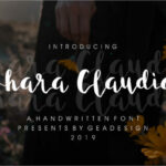 Shara Claudia Font Poster 1