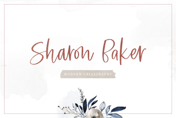 Sharon Baker Font Poster 1