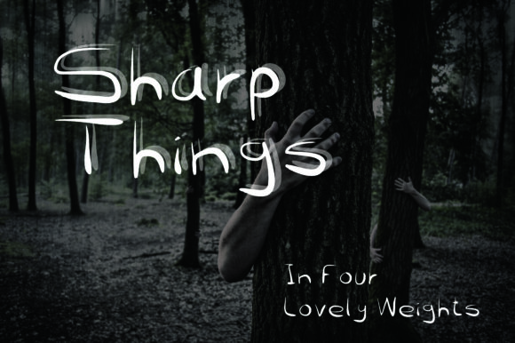 Sharp Things Font Poster 1