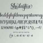 Shedaytia Font Poster 8