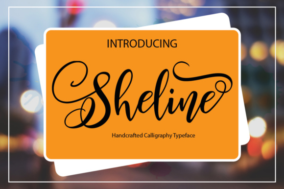 Sheline Font Poster 1