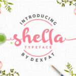 Shella Script Font Poster 1