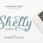 Shelly Script Font Poster 1