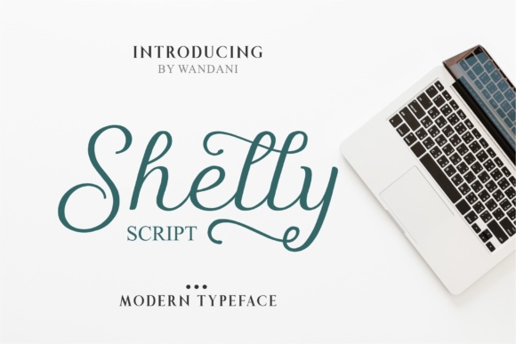 Shelly Script Font Poster 1