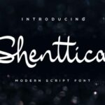 Shenttica Font Poster 1