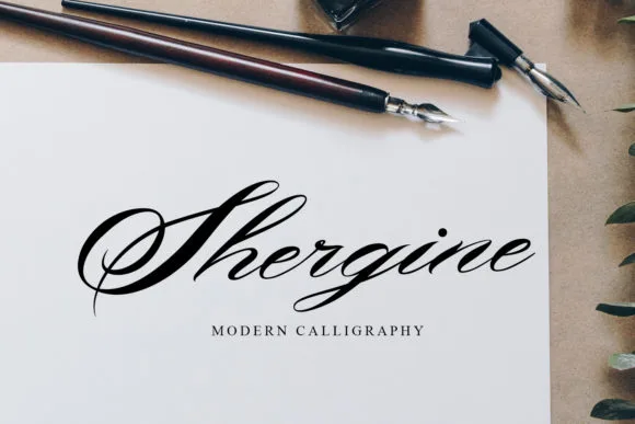 Shergine Font Shergine Font Poster 1