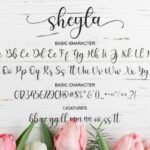 Sheyla Script Font Poster 8