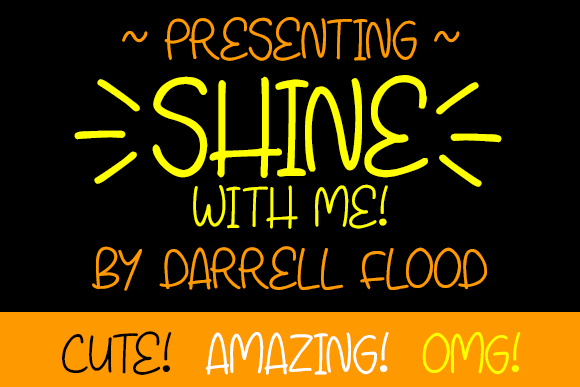 Shine with Me Font Shine with Me Font Poster 1
