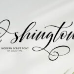 Shington Script Font Poster 1