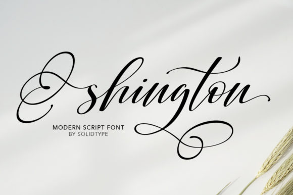 Shington Script Font Poster 1