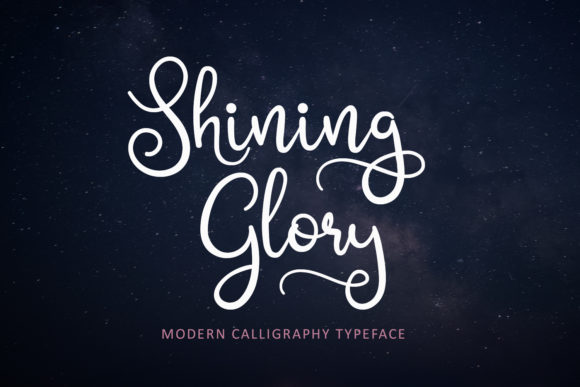 Shining Glory Font Poster 1