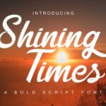 Shining Times Font Poster 1