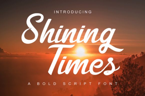 Shining Times Font Poster 1