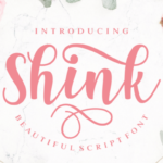 Shink Font Poster 1