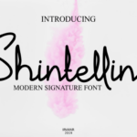 Shintelline Font Poster 1