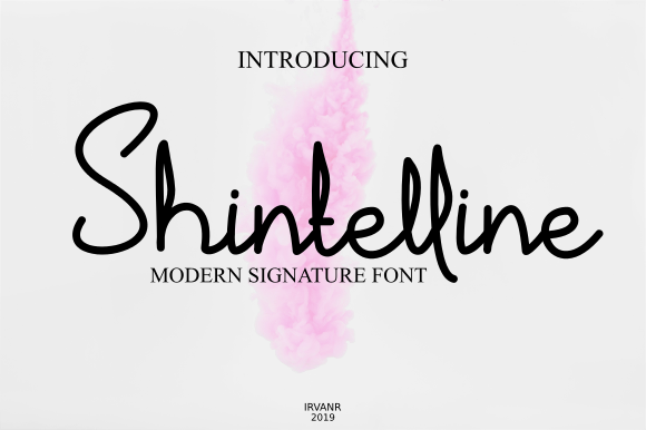 Shintelline Font Poster 1