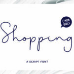 Shopping Font Poster 1