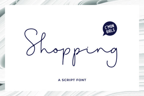 Shopping Font Poster 1