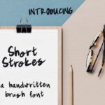 Short Strokes Font Poster 1