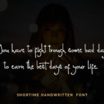 Shortime Font Poster 9