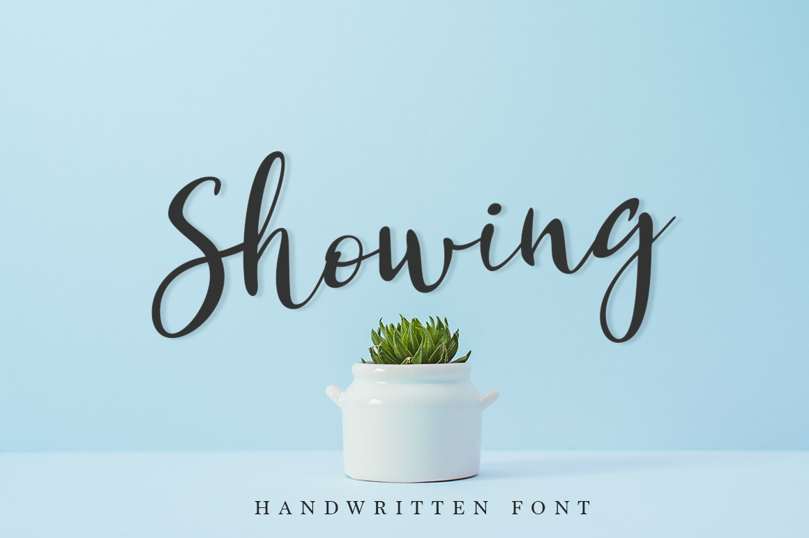 Showing Font Showing Font Poster 1