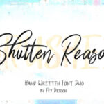 Shutten Reason Font Poster 1