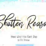 Shutten Reason Font Poster 1
