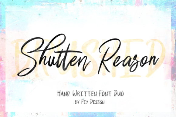 Shutten Reason Font Poster 1