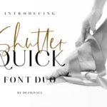 Shutter Quick Font Poster 1