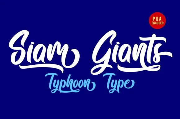 Siam Giants Font Siam Giants Font Poster 1