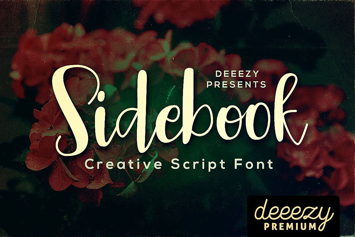 Sidebook Script Font Poster 1
