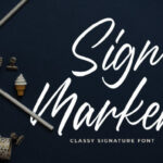 Sign Marker Font Poster 1