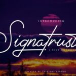 Signatrust Font Poster 1