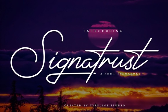 Signatrust Font Poster 1