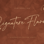 Signature Flavour Font Poster 1