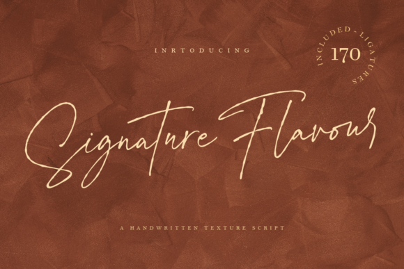 Signature Flavour Font Poster 1